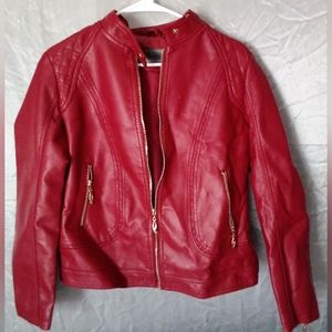 Red Leather NXH Jacket